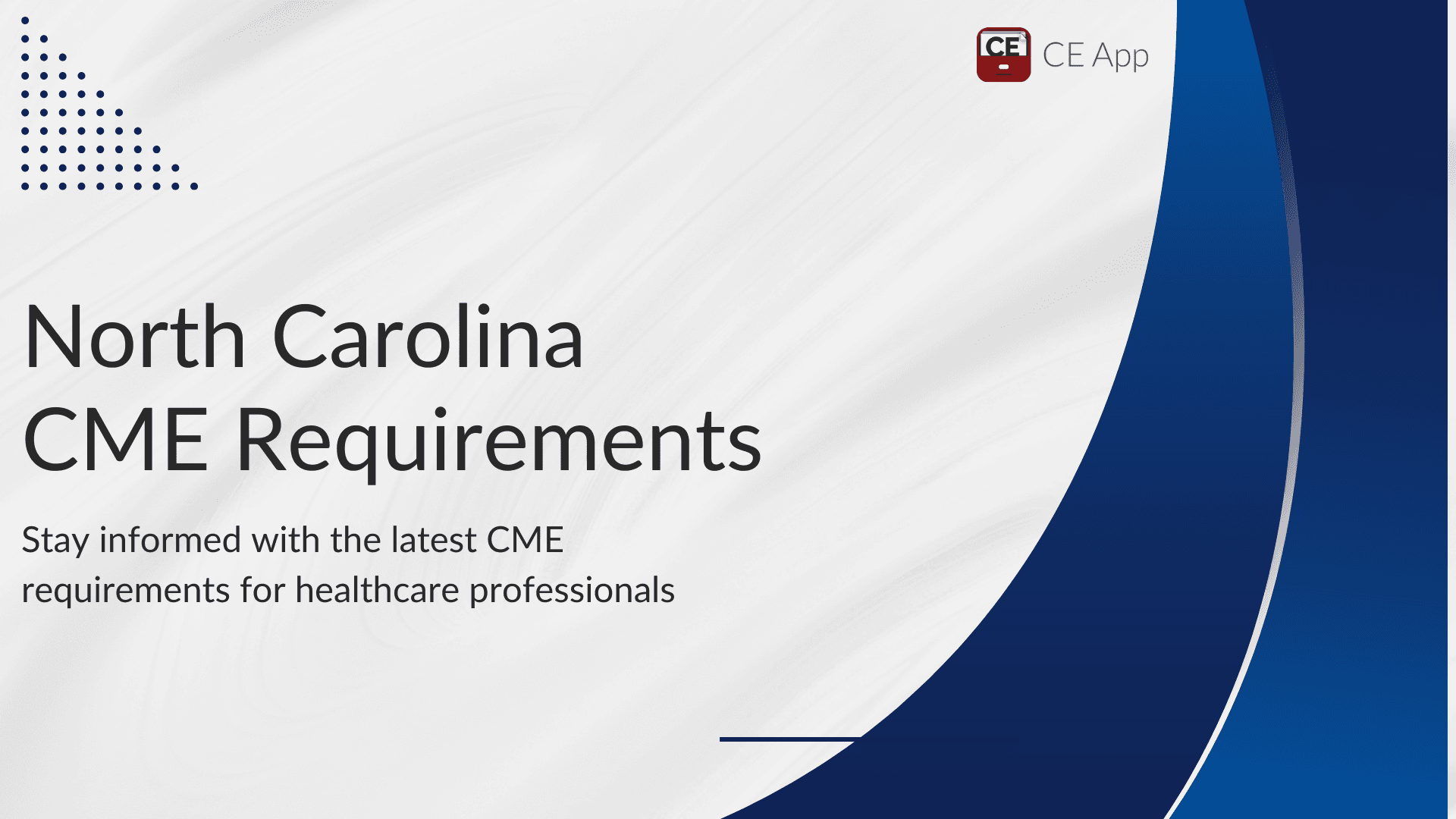 North Carolina CME Requirements for Licensure