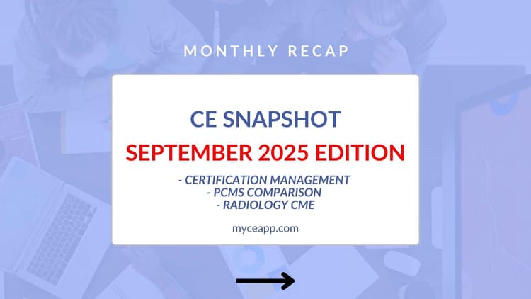 CE Snapshot: September 2025 Edition